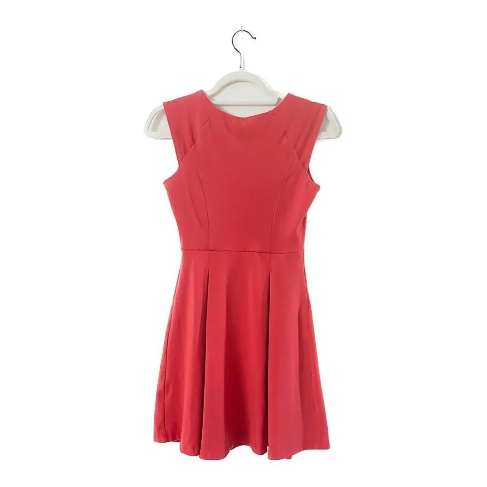 SUSANA MONACO Sleeveless Poppy Fit & Flare Pleated Dress - Women's Size Small - Picture 5 of 6